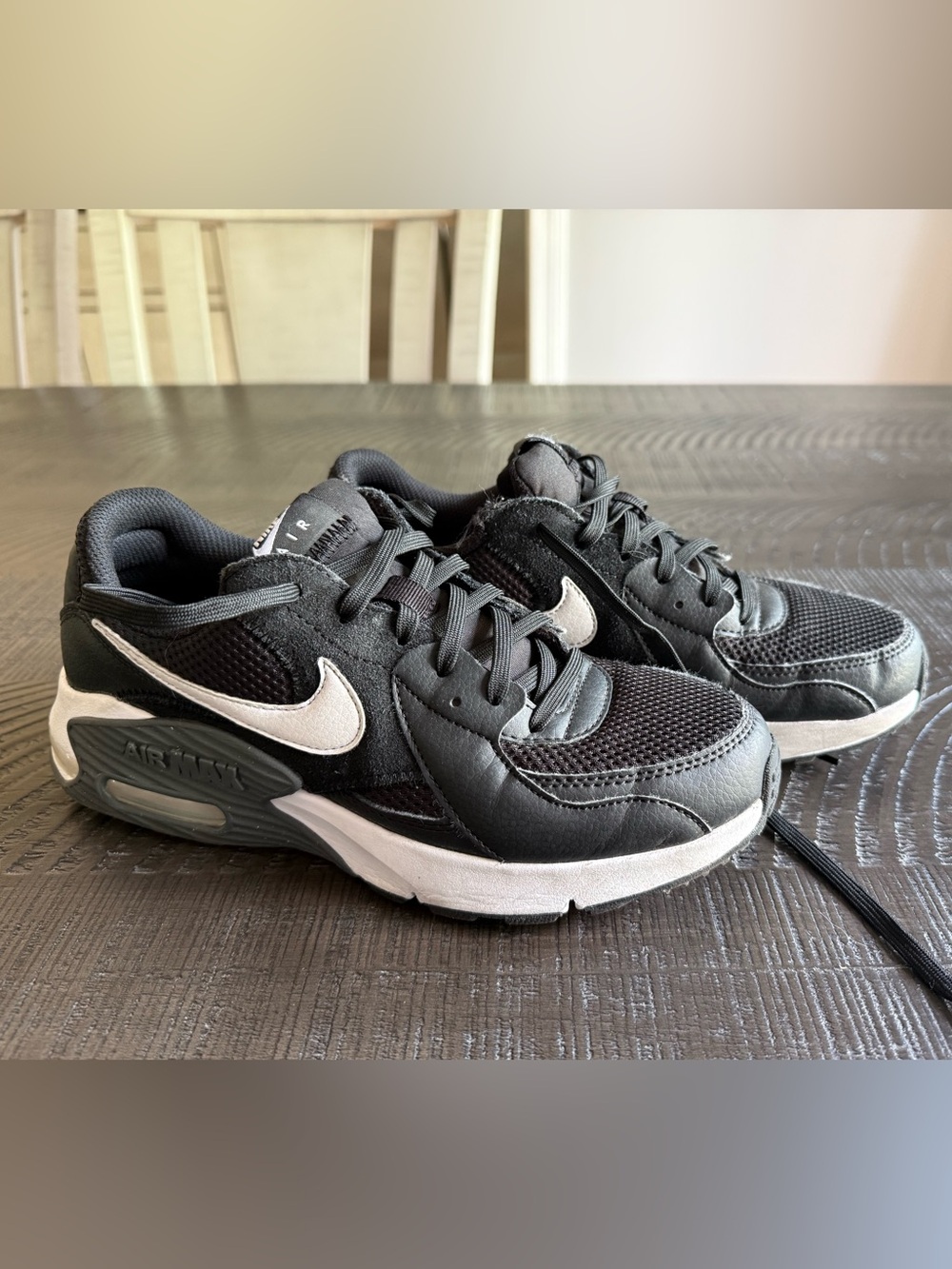 Nike Black and White Air-Style Sneakers